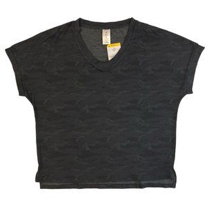 Member's Mark Women's V-Neck Favorite Soft Stretch Tee Black Camo